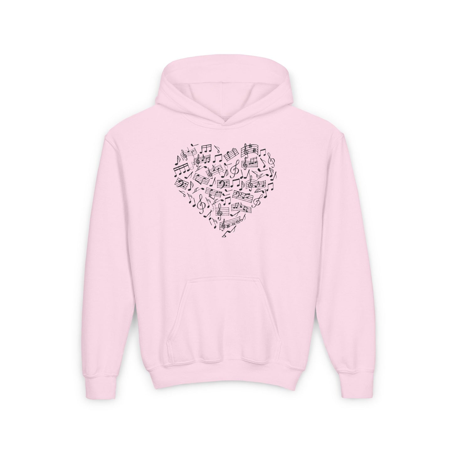 Youth Music Heart Hoodie - Once Upon a Tune Design