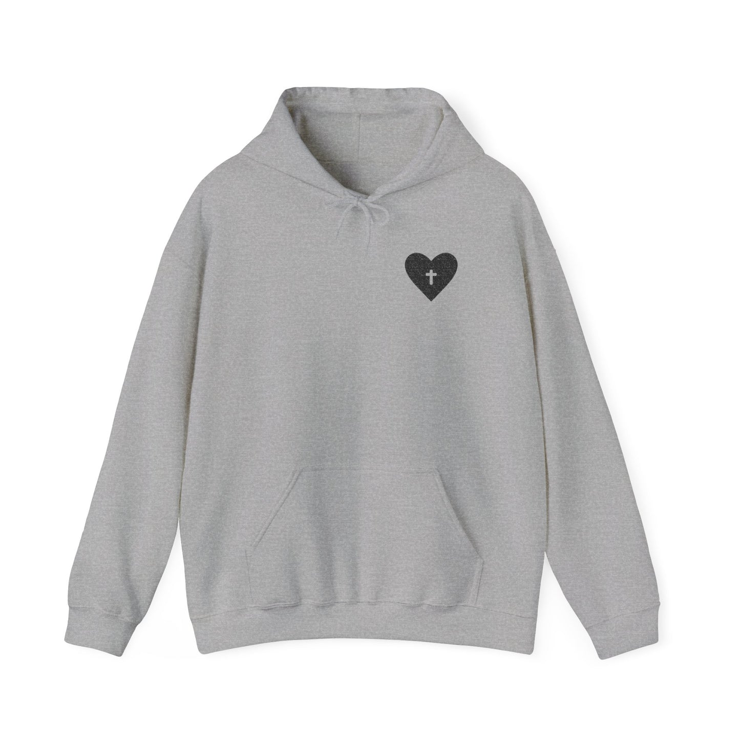 Faith & Comfort Unisex Hooded Sweatshirt - Healing Heart Design
