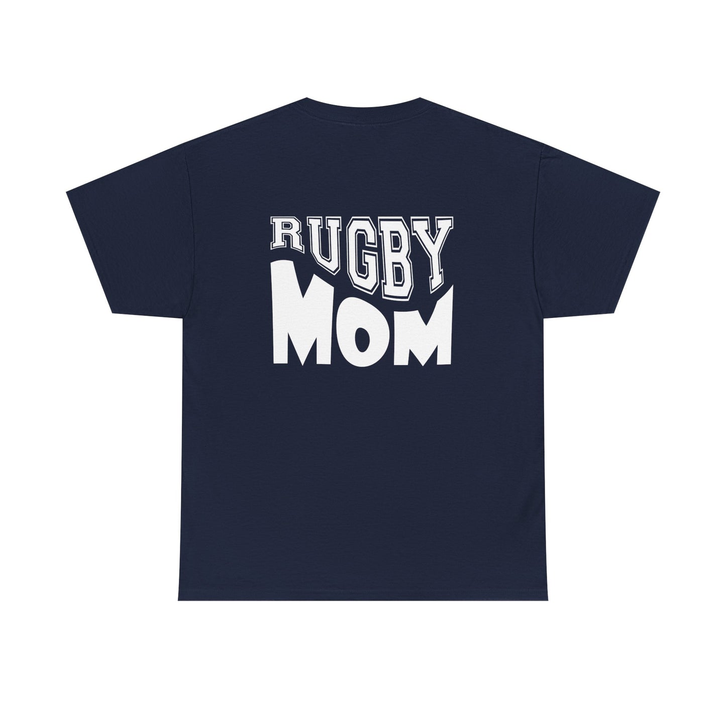 Rugby Mom Unisex Heavy Cotton Tee - Sporty Graphic T-shirt for Rugby Fans