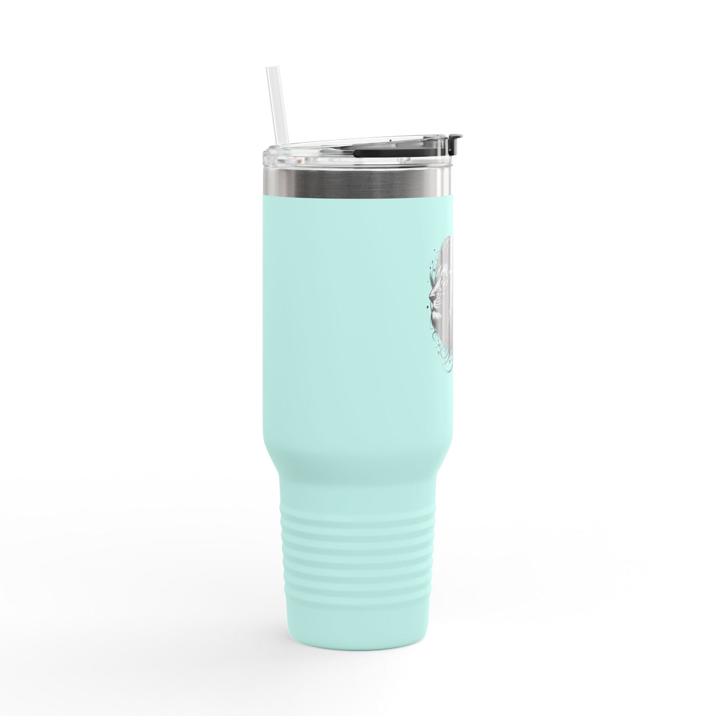 40oz Insulated Travel Mug - 'Man of Faith' Design for Adventurous Souls