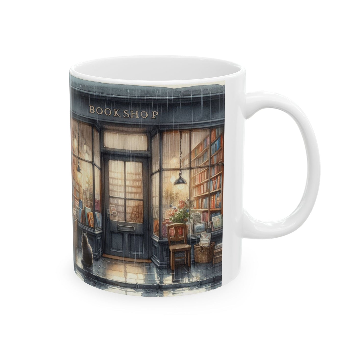 Cozy Reading Nook Ceramic Mug - 11oz & 15oz