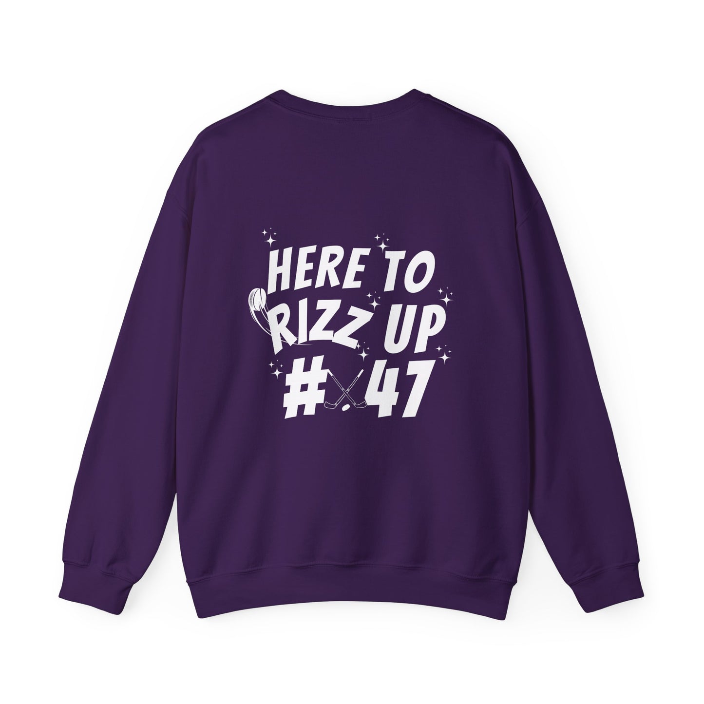*** CUSTOM*** Unisex Heavy Blend™ Crewneck Sweatshirt - Hockey Rizz Up #47 Hockey Design