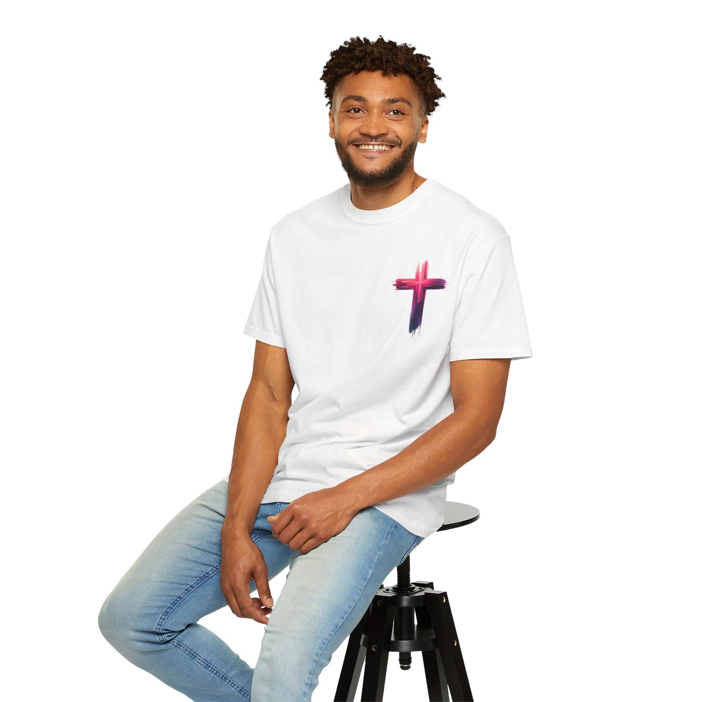 Vibrant Lion & Cross Unisex T-Shirt - Faith-Inspired Tees for Everyday Wear