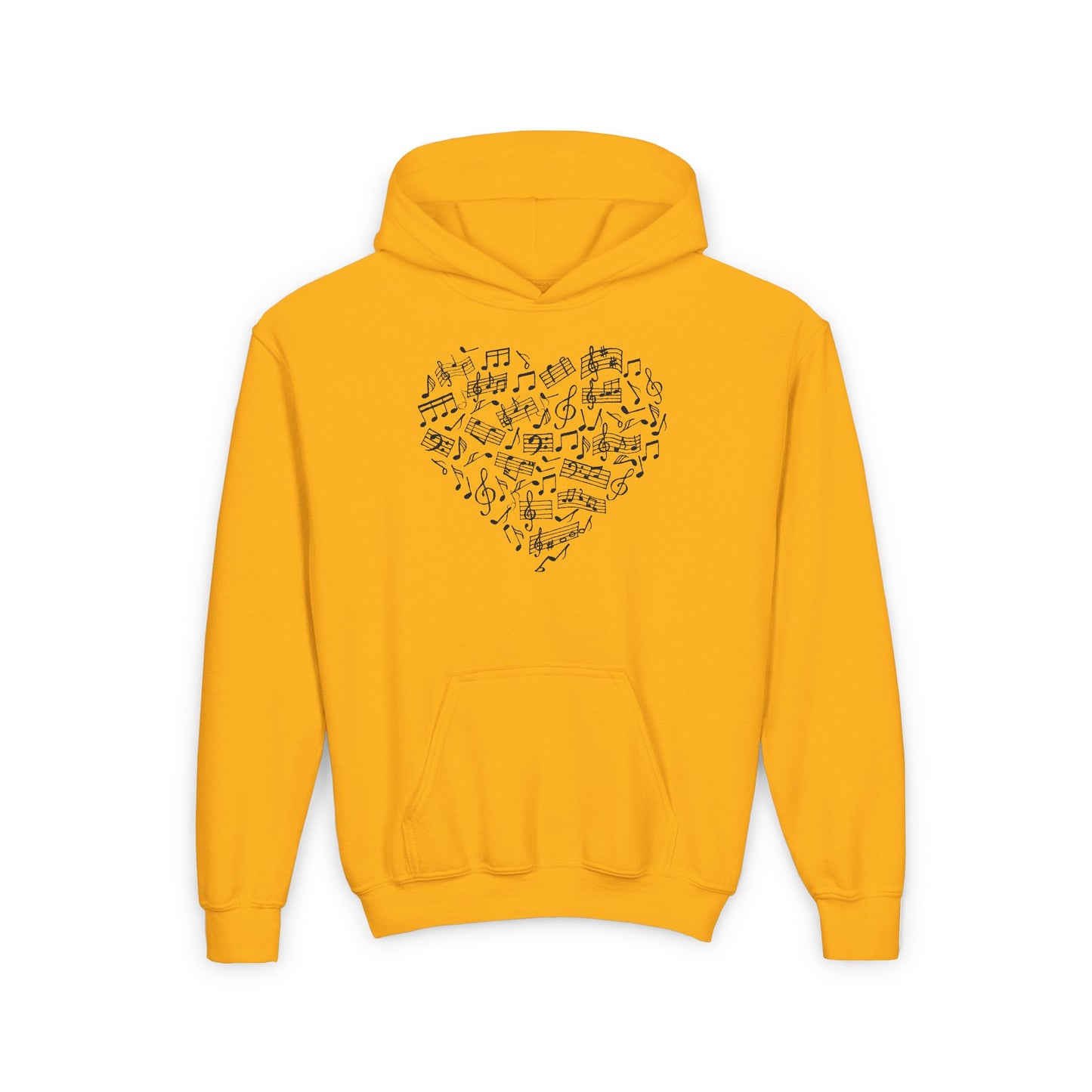 Youth Music Heart Hoodie - Once Upon a Tune Design