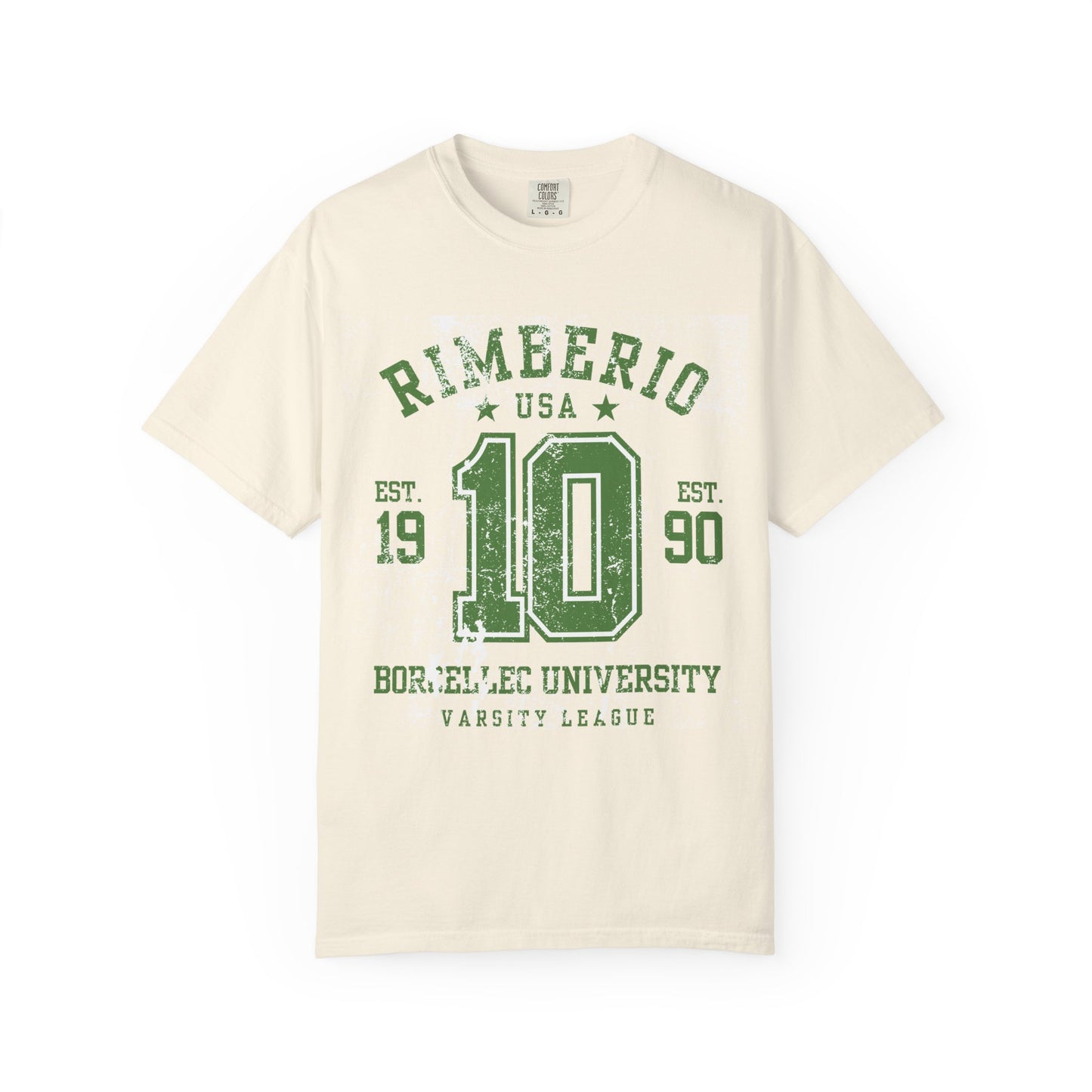 Vintage Varsity T-Shirt - RIMEERIO 10 BORELLEC UNIVERSITY Unisex
