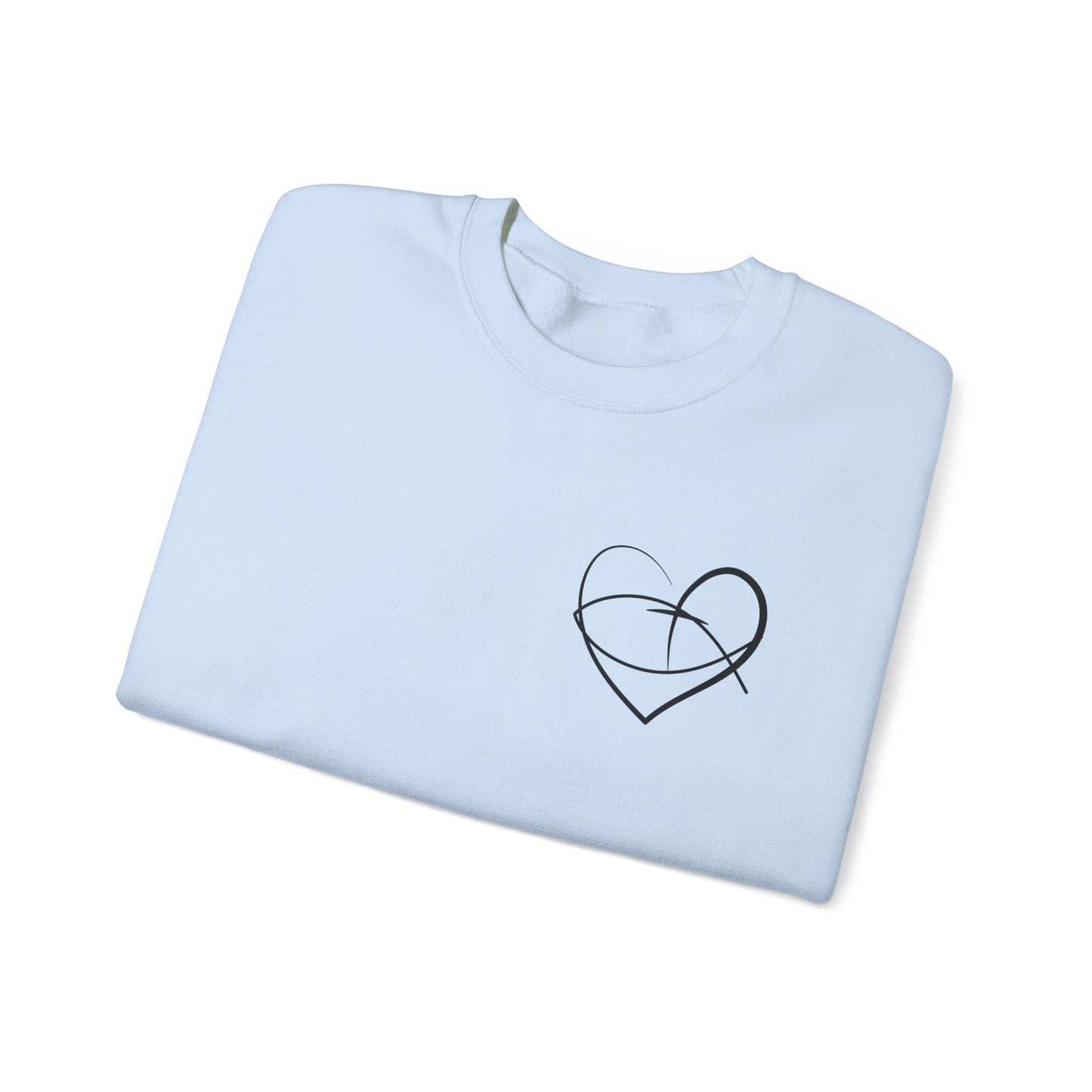 Faith & Hope Graphic Crewneck Sweatshirt | Unisex Heavy Blend | Inspirational Design