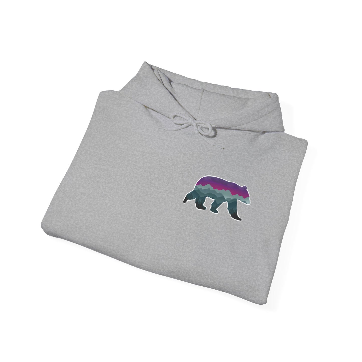 Cozy Bear Graphic Hoodie - Unisex Heavy Blend™ Sweatshirt