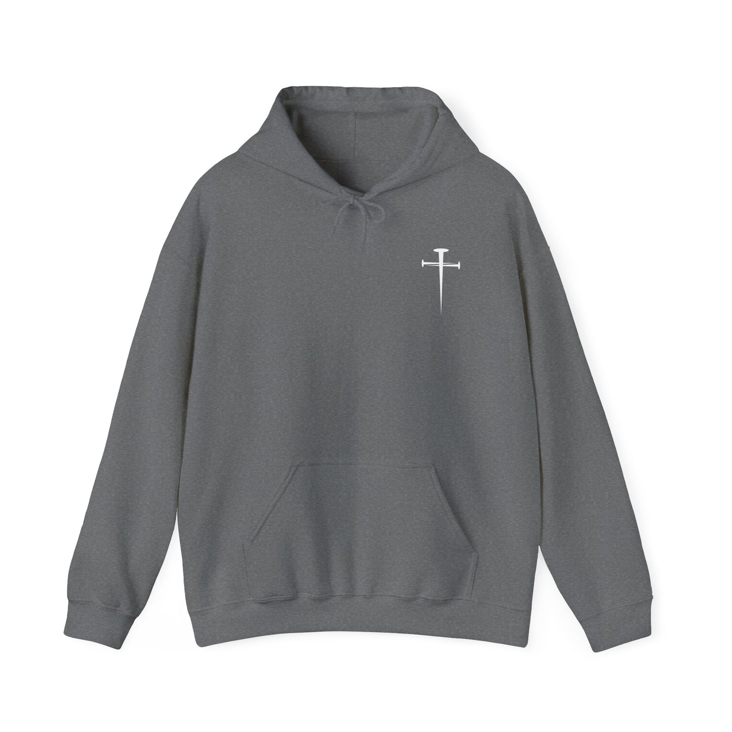 Unisex Heavy Blend™ Hooded Sweatshirt - Minimalist Design with Cross Logo