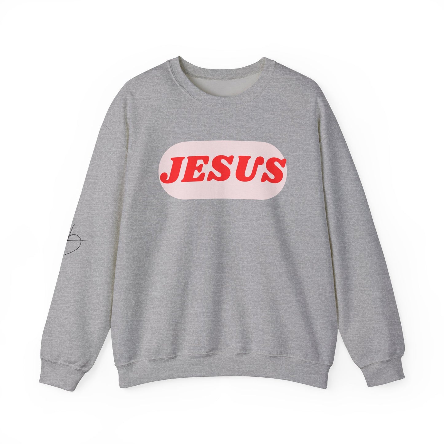 Faith-Inspired Unisex Crewneck Sweatshirt - JESUS Graphic