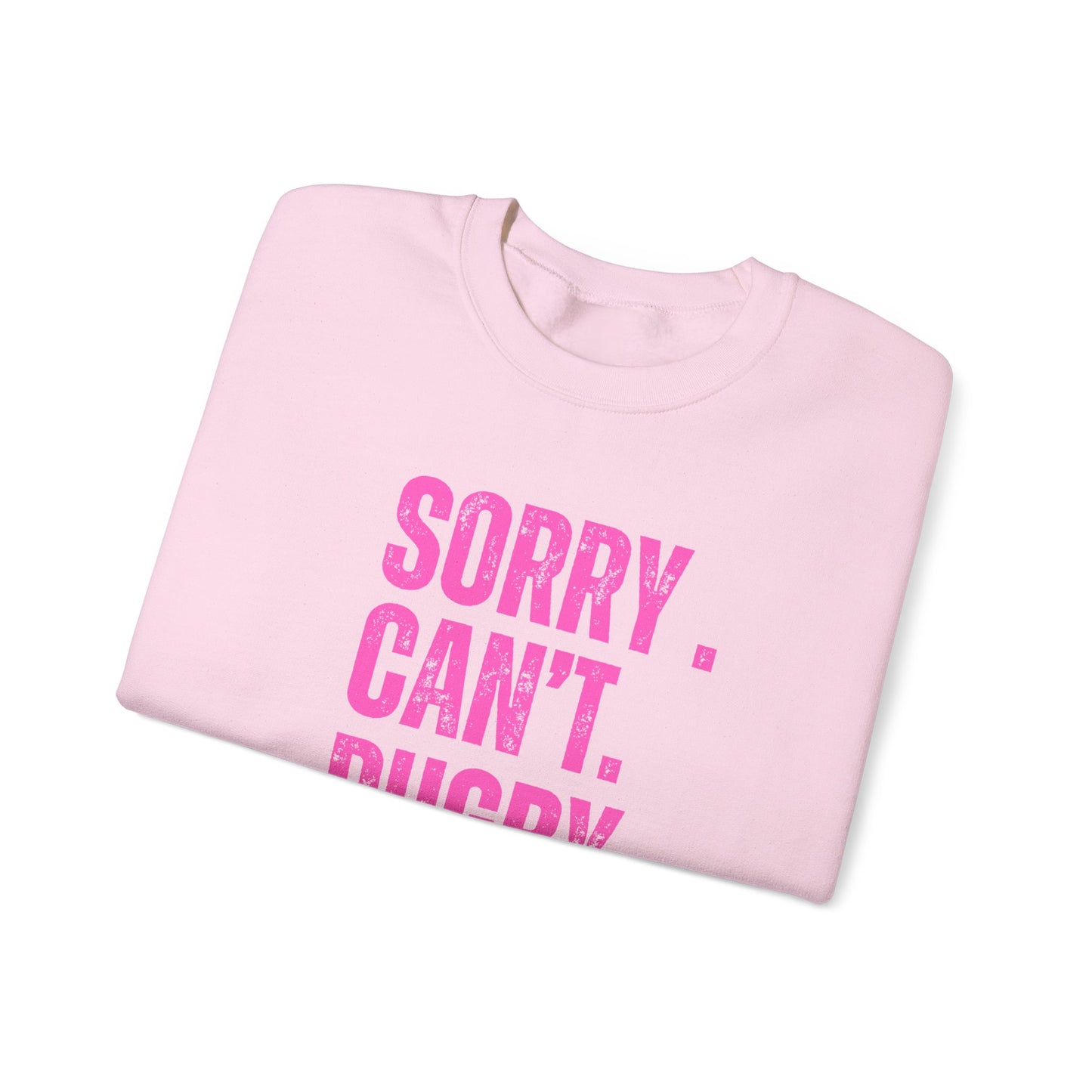 Funny Rugby Sweatshirt - 'Sorry Can't Rugby Bye' Unisex Heavy Blend™ Crewneck