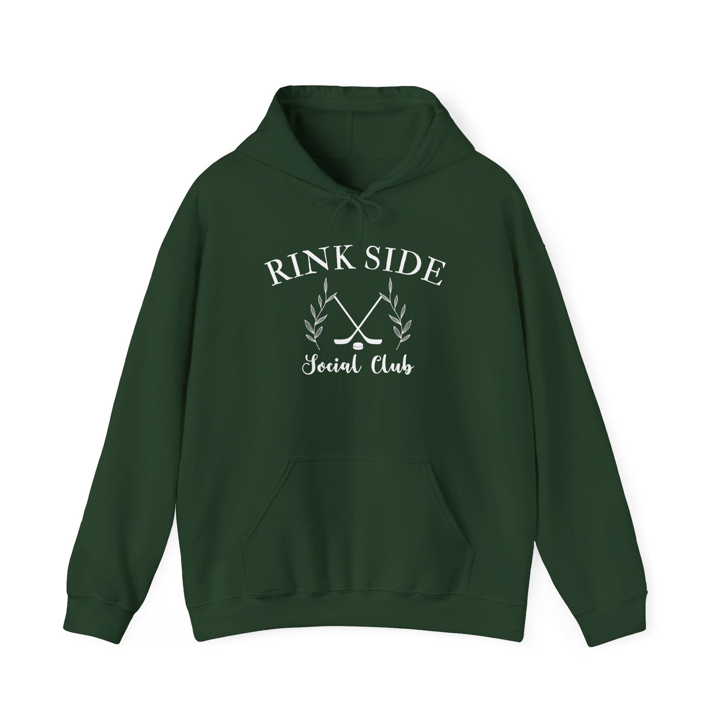 Rink Side Social Club Hoodie - Stylish Unisex Heavy Blend Sweatshirt for Hockey Lovers