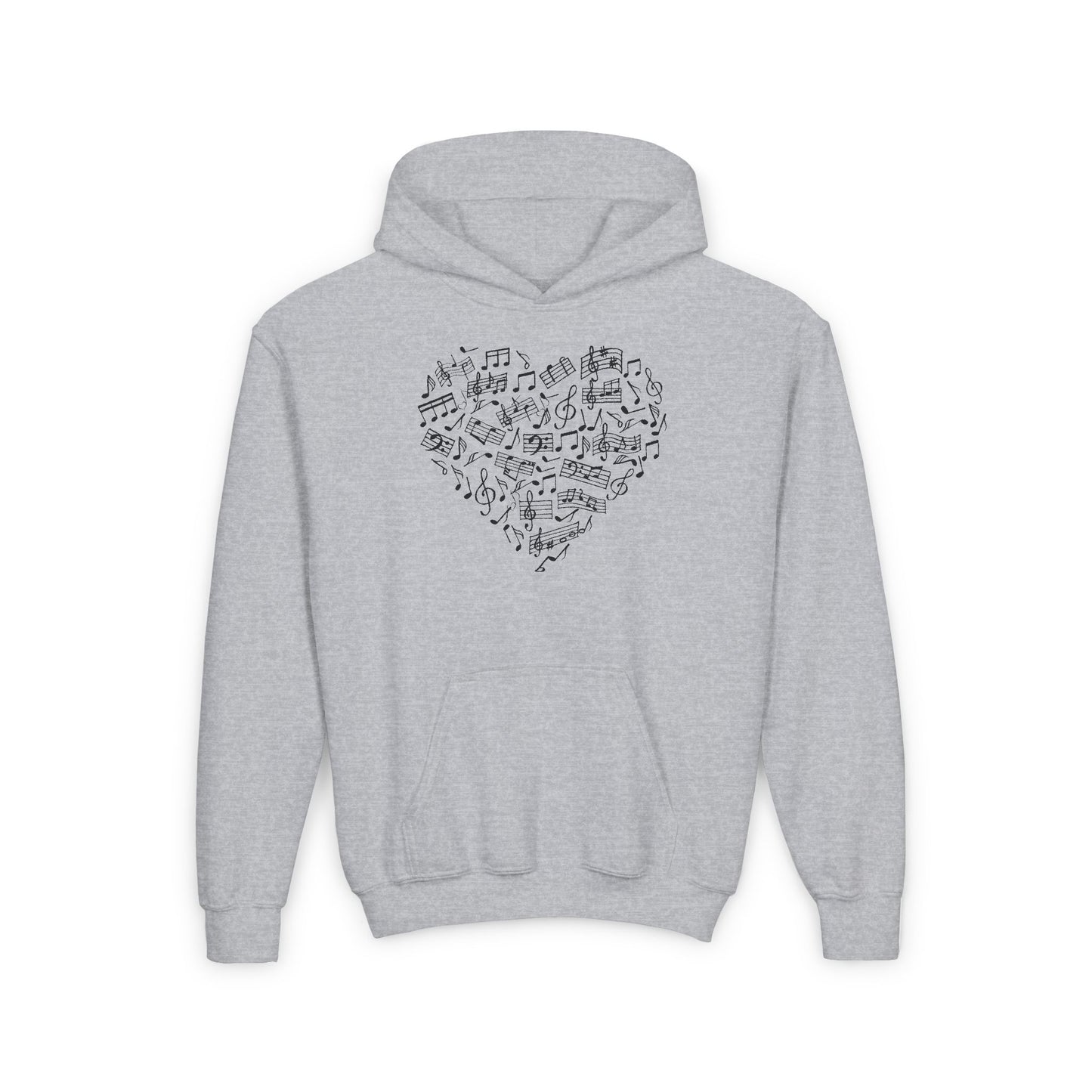 Youth Music Heart Hoodie - Once Upon a Tune Design