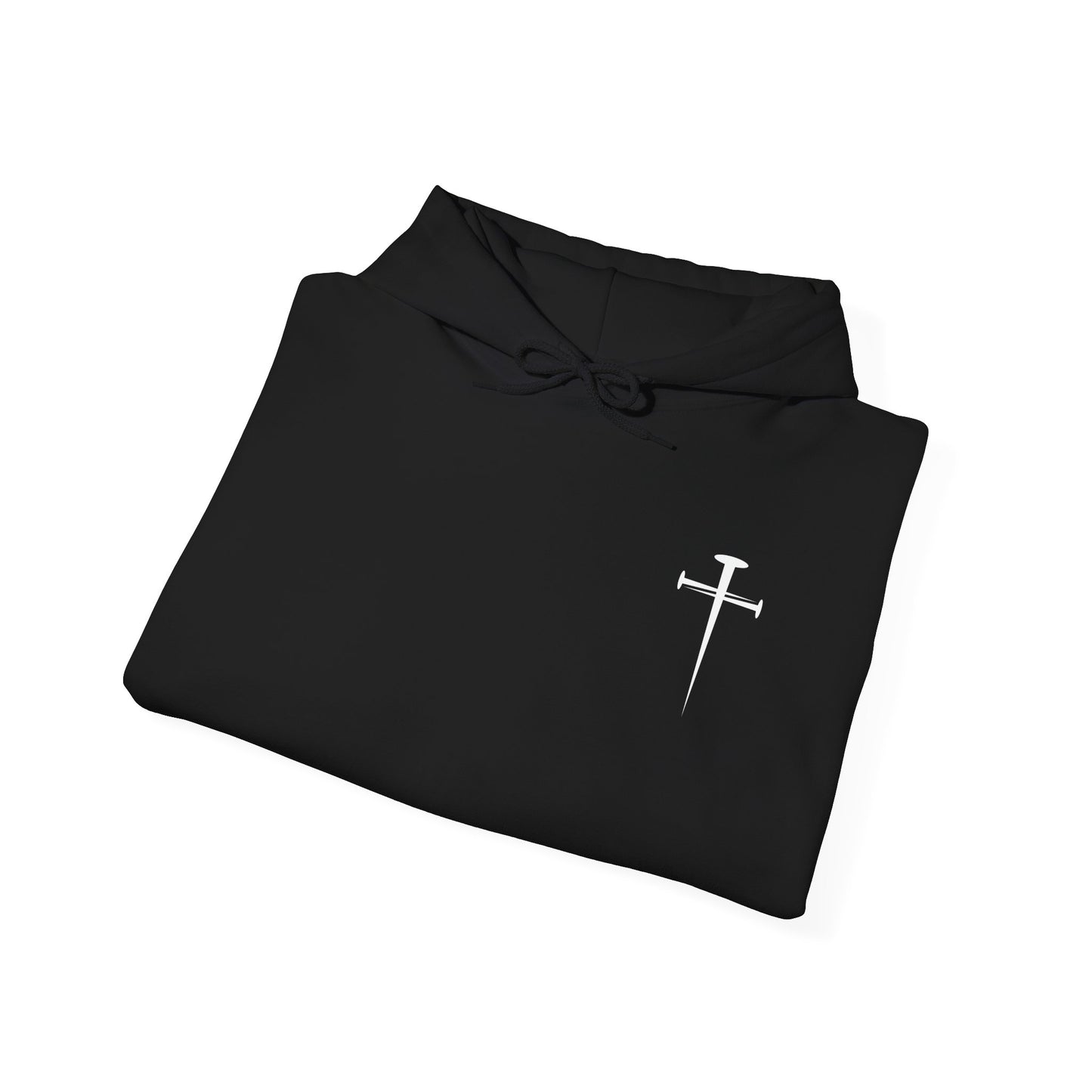 Unisex Heavy Blend™ Hooded Sweatshirt - Minimalist Design with Cross Logo
