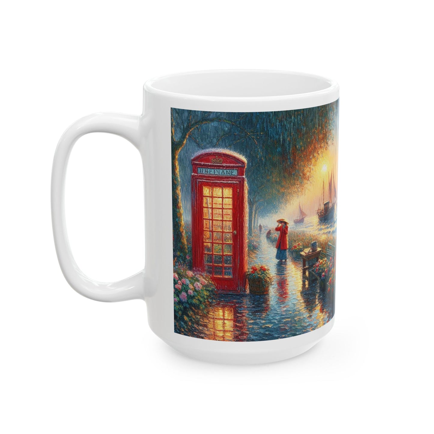 Charming Ceramic Mug with Scenic Artwork | Perfect Gift for Any Occasion