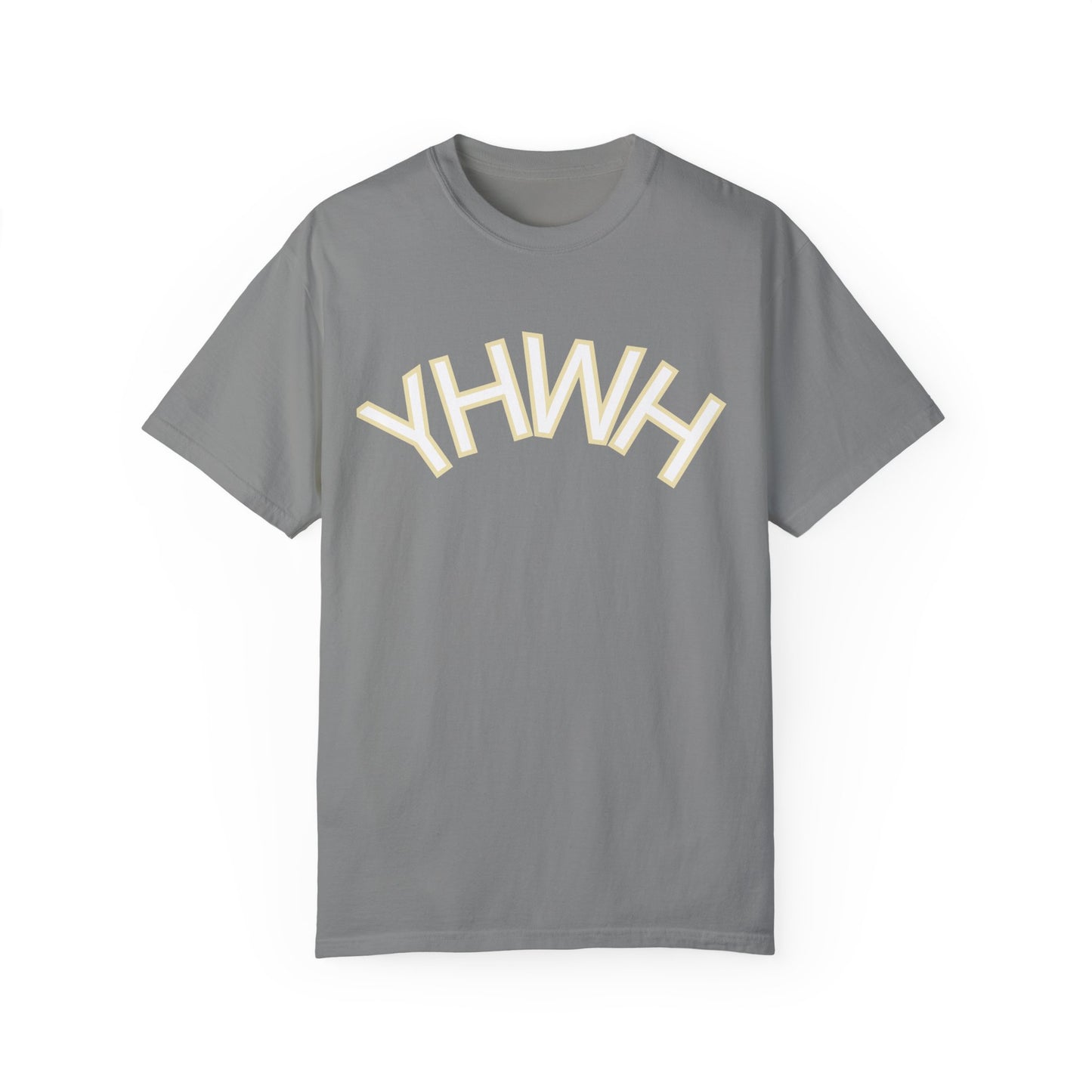Unisex Garment-Dyed T-Shirt with YHWH Design - Casual Spiritual Fashion