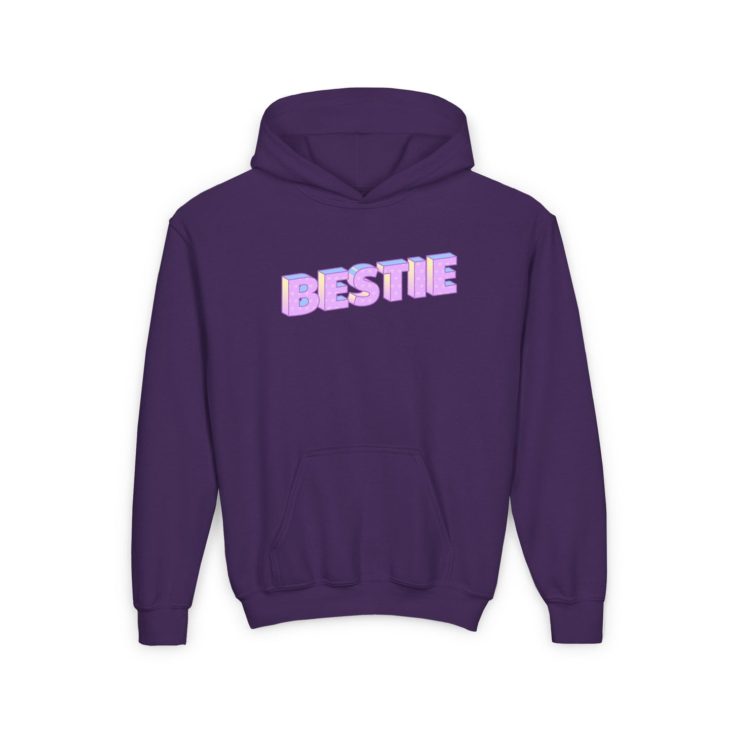 Youth Bestie Hooded Sweatshirt - Trendy Gift for Friends