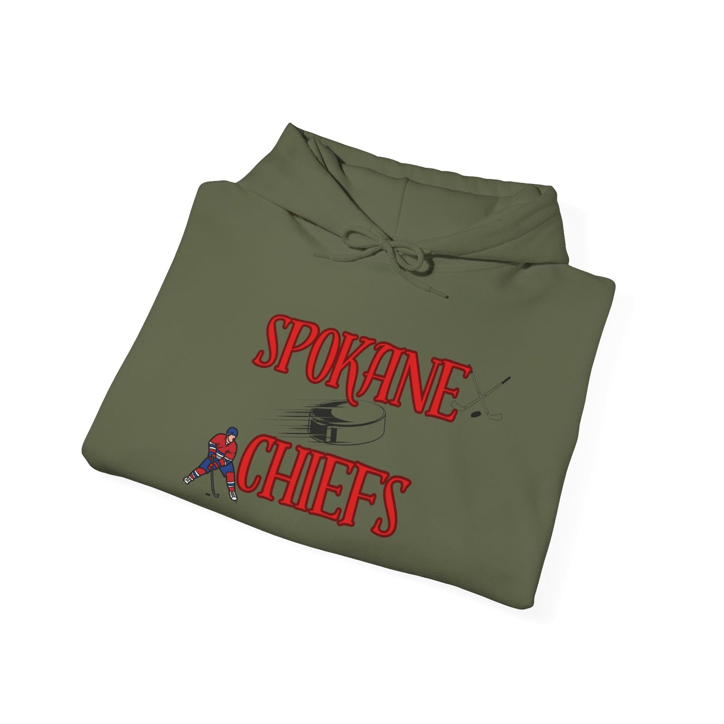 Spokane Chiefs Red Hockey Sweatshirt | Unisex Heavy Blend™ Hooded Sweatshirt for Fans " Got Chirps?"