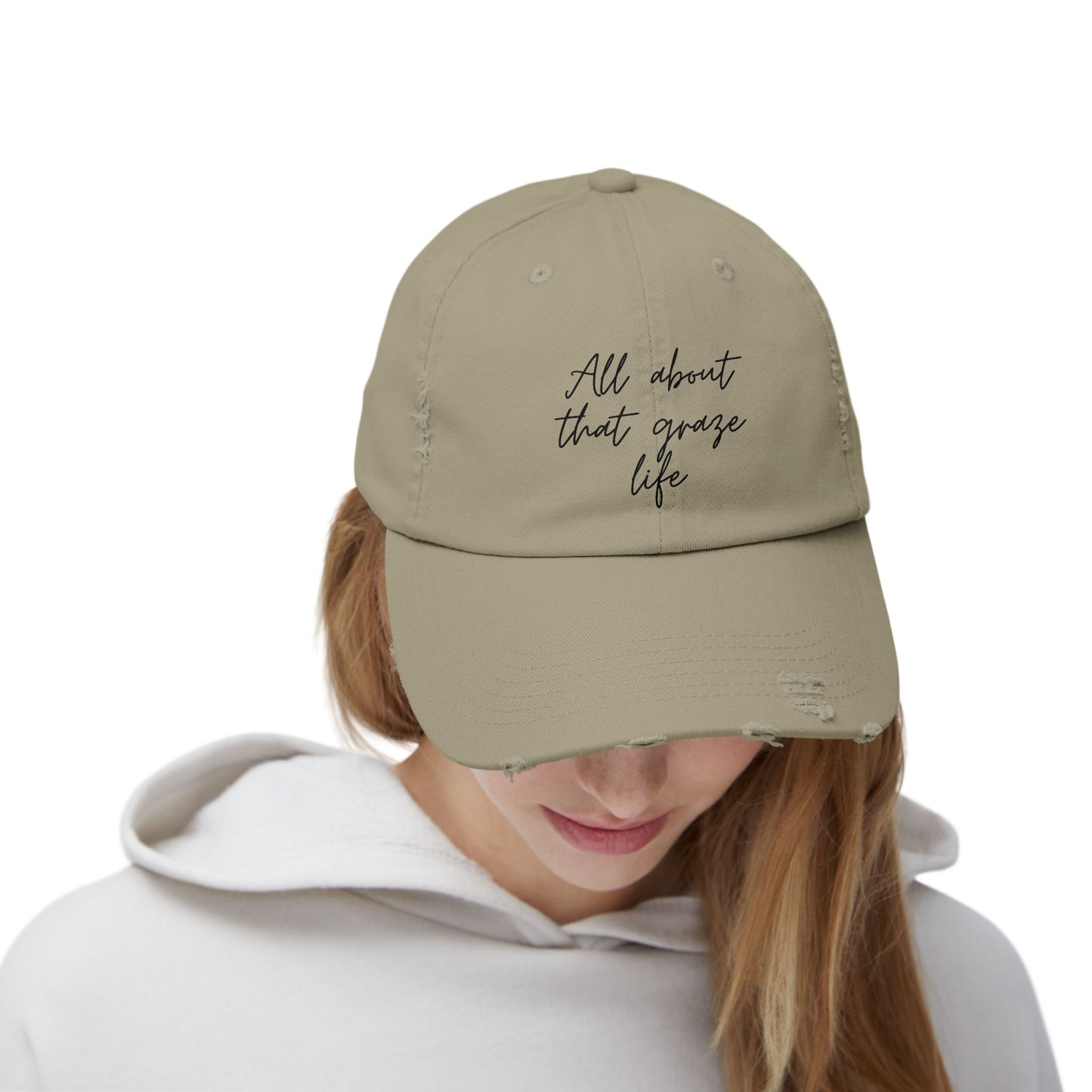 All About That Graze Life Distressed Unisex Cap