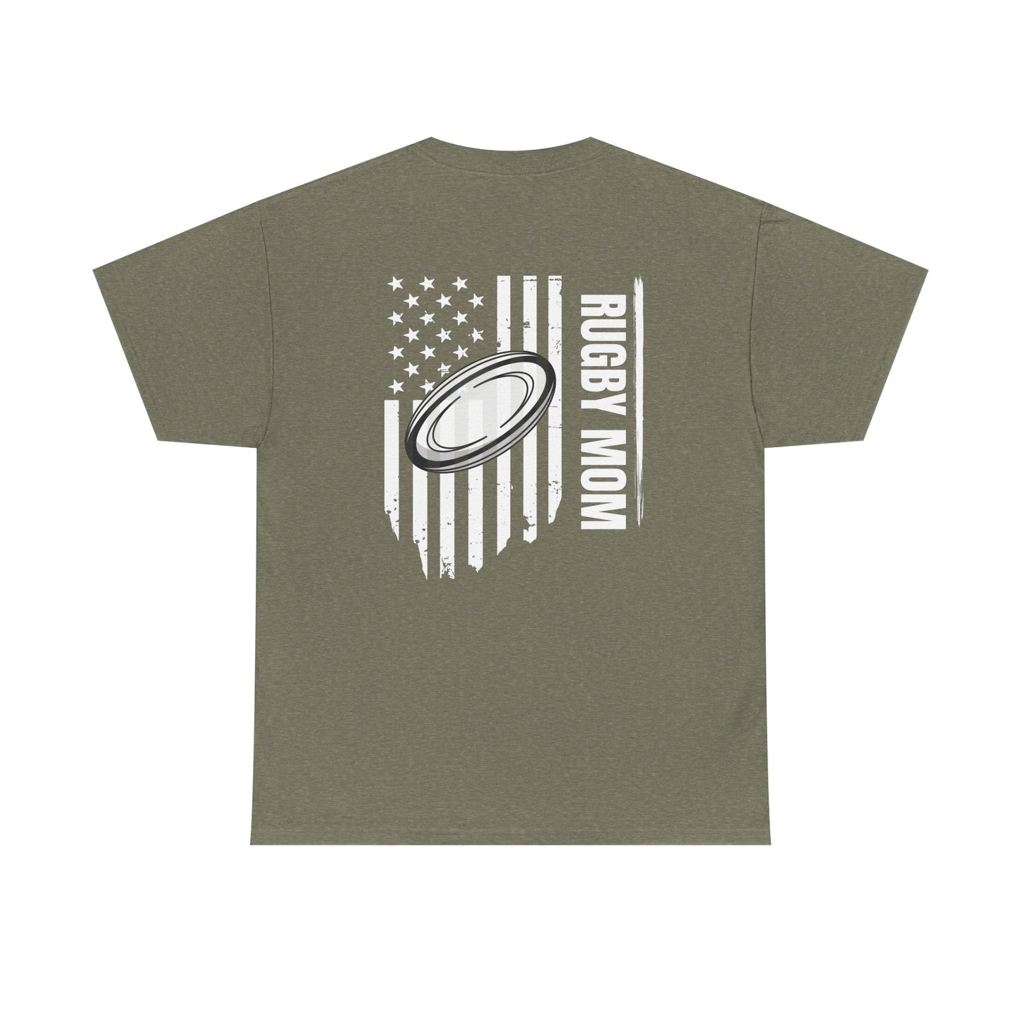 RUGBY mom America - Stylish Football Graphic Tee for Game Day Enthusiasts