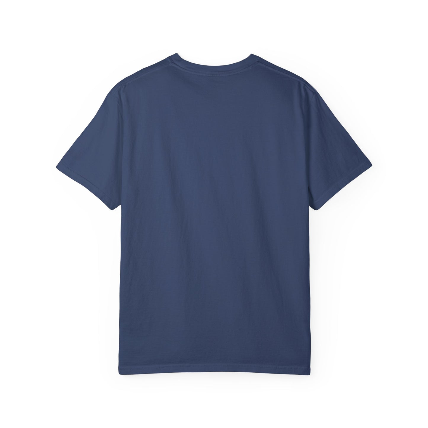Unisex Garment-Dyed T-Shirt with Minimalist Cross Design