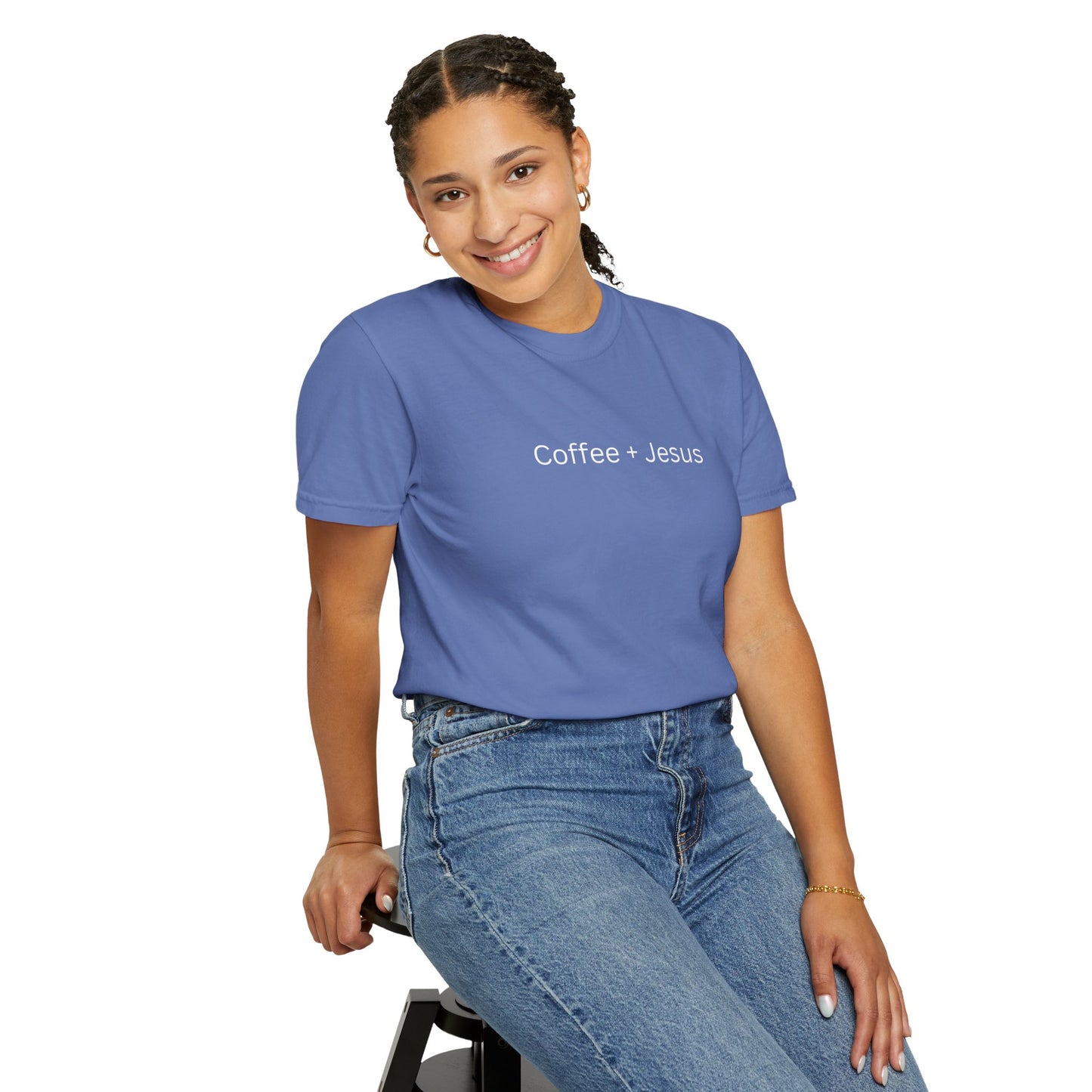 Coffee + Jesus Unisex Garment-Dyed T-Shirt