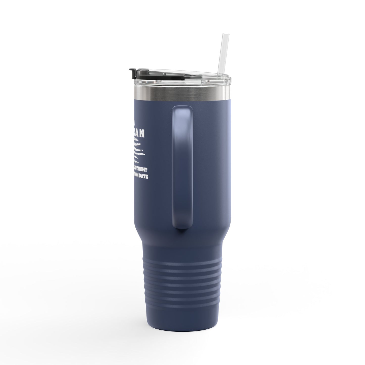 Veteran Insulated Travel Mug - 40oz with Straw, Perfect for Outdoor Adventures & Everyday Use
