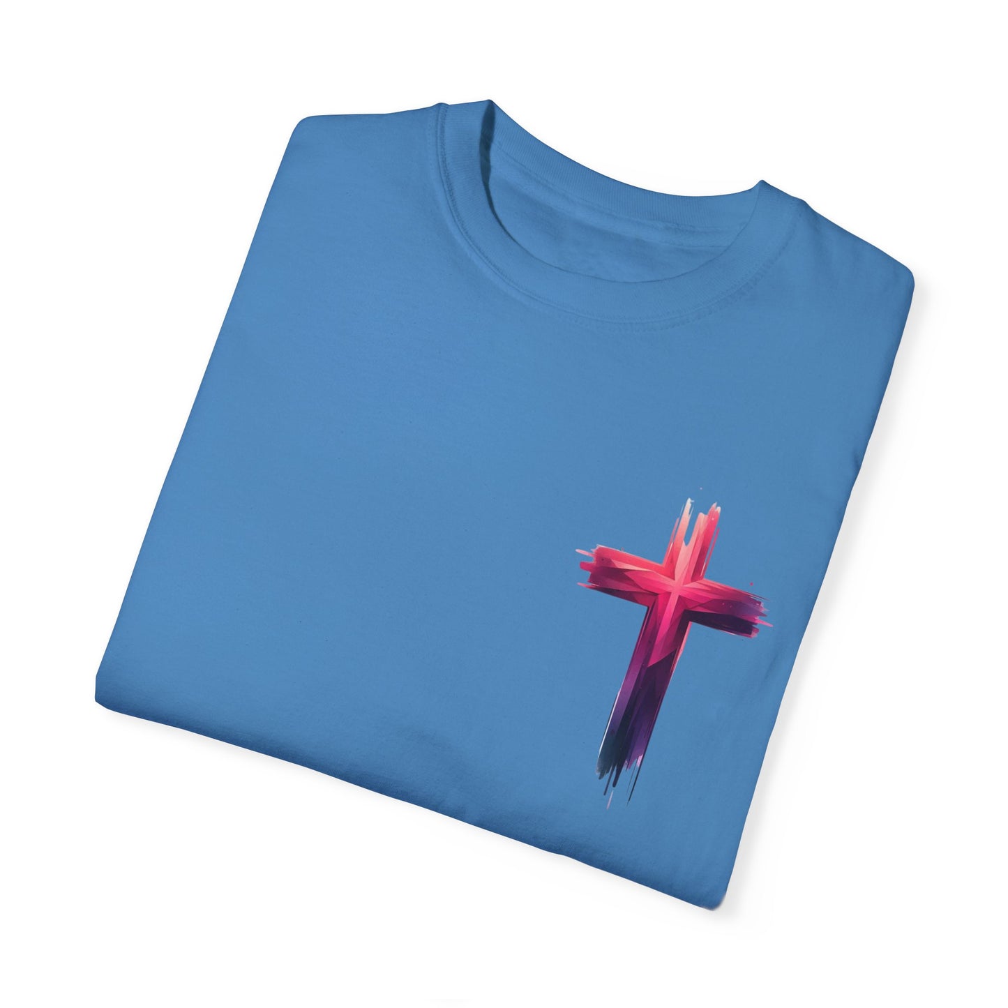 Vibrant Lion & Cross Unisex T-Shirt - Faith-Inspired Tees for Everyday Wear