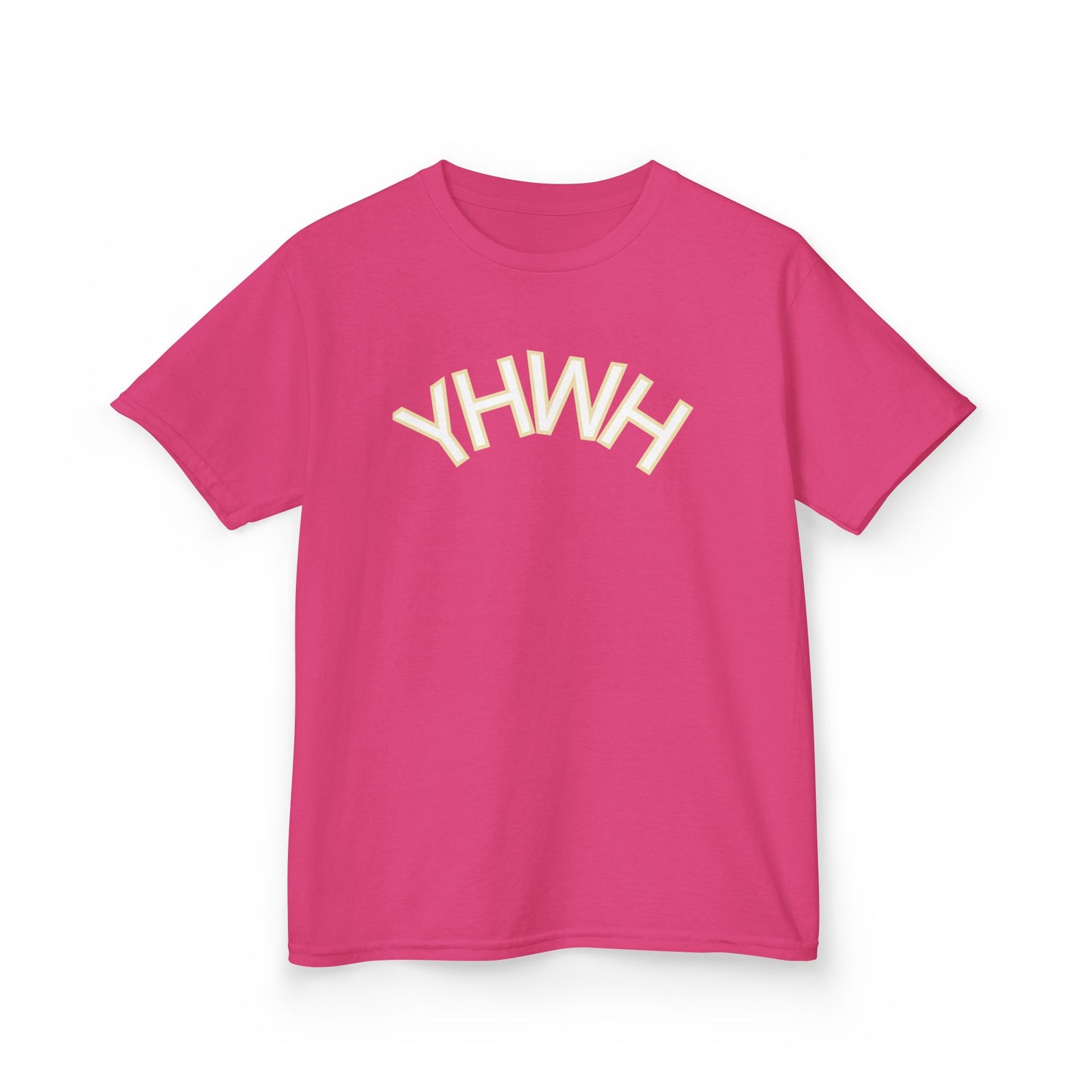 YHWH Kids Heavy Cotton Tee - Faith-Inspired Black T-Shirt for Everyday Wear