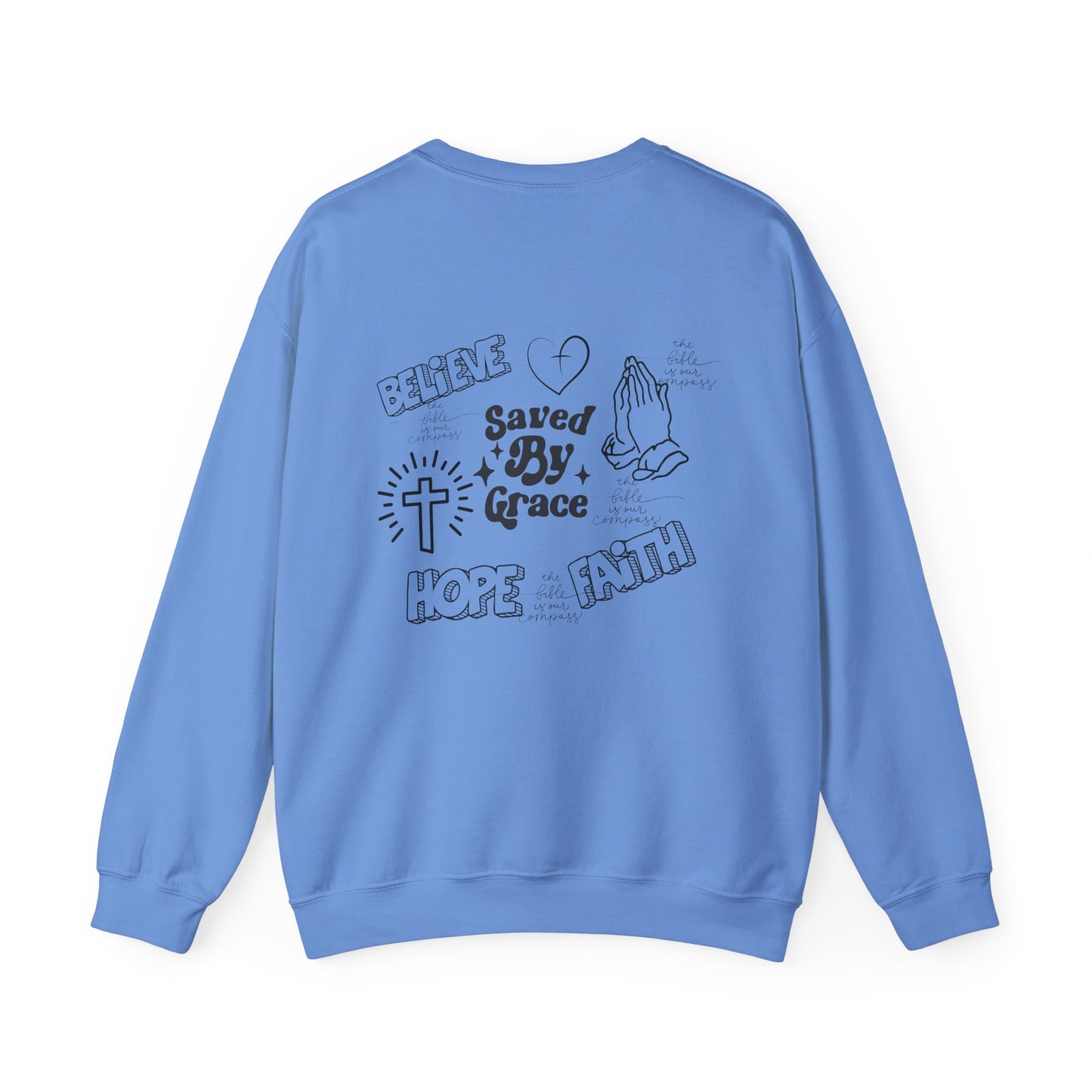 Faith & Hope Graphic Crewneck Sweatshirt | Unisex Heavy Blend | Inspirational Design