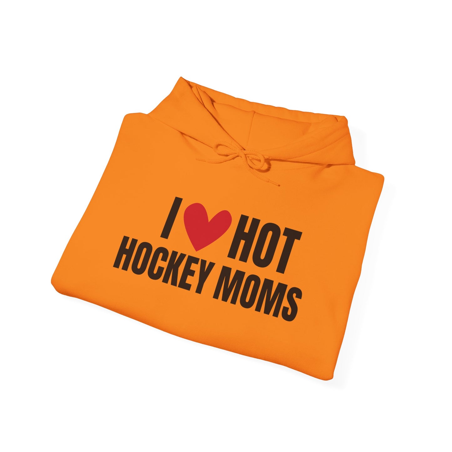 I ❤️ Hot Hockey Moms Unisex Hooded Sweatshirt