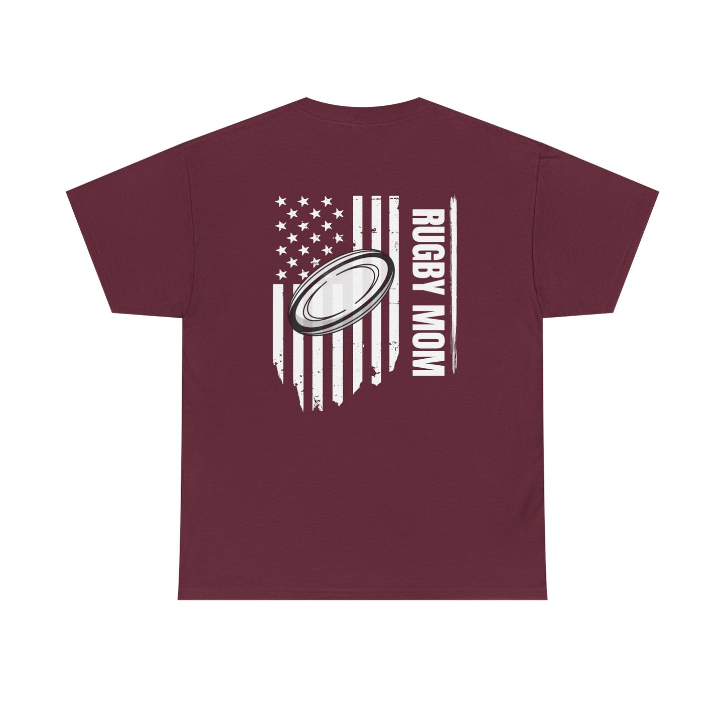 RUGBY mom America - Stylish Football Graphic Tee for Game Day Enthusiasts