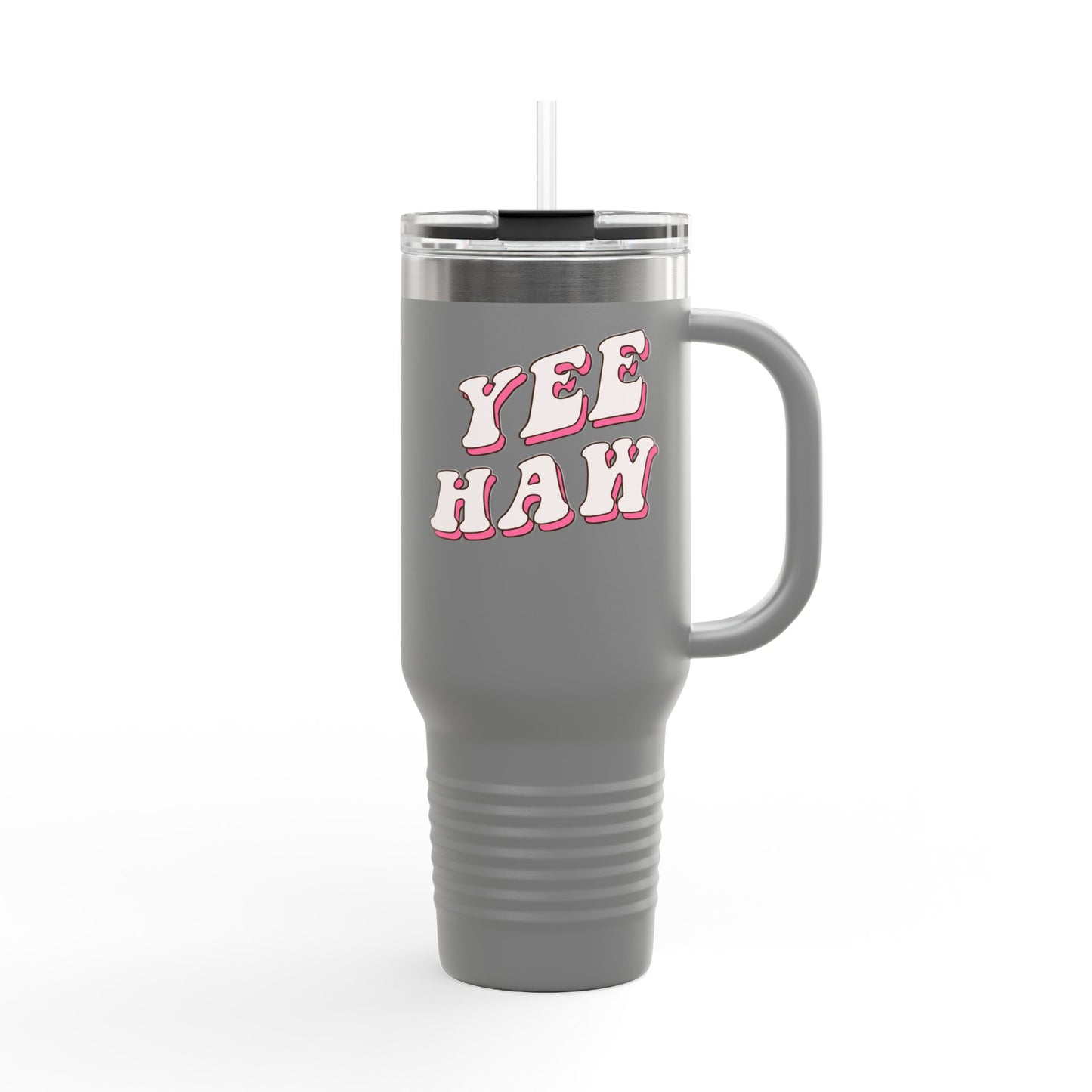 Yee Haw Insulated Travel Mug - 40oz Adventure Drinkware for Outdoor Enthusiasts
