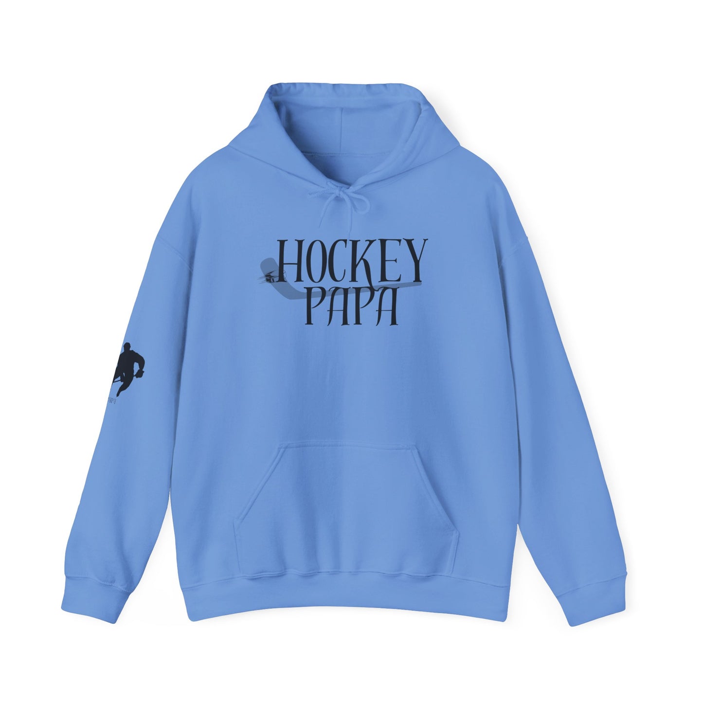 * Custom * Hockey Papa Hooded Sweatshirt - Unisex Heavy Blend