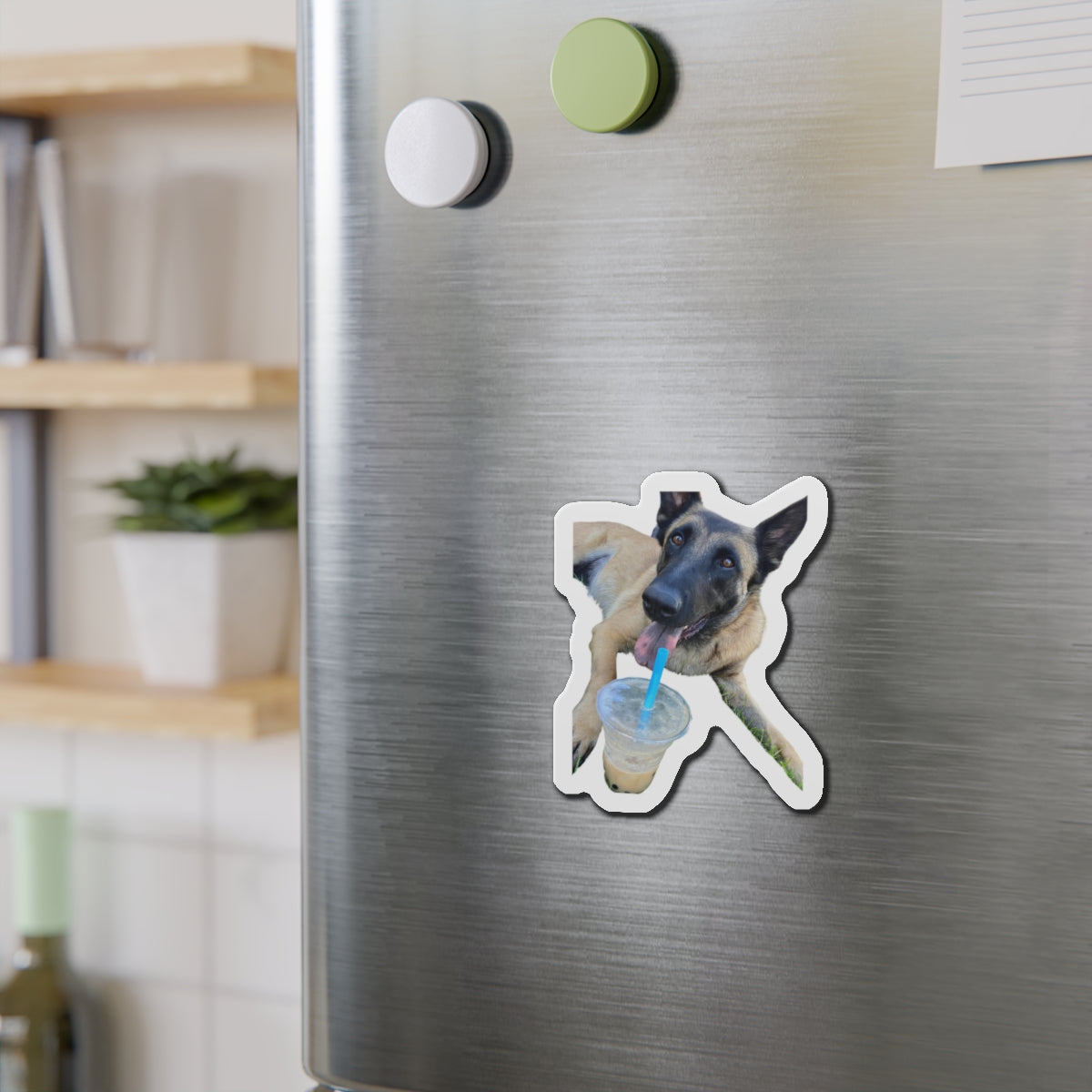 Playful Dog Die-Cut Magnet - Perfect for Pet Lovers!