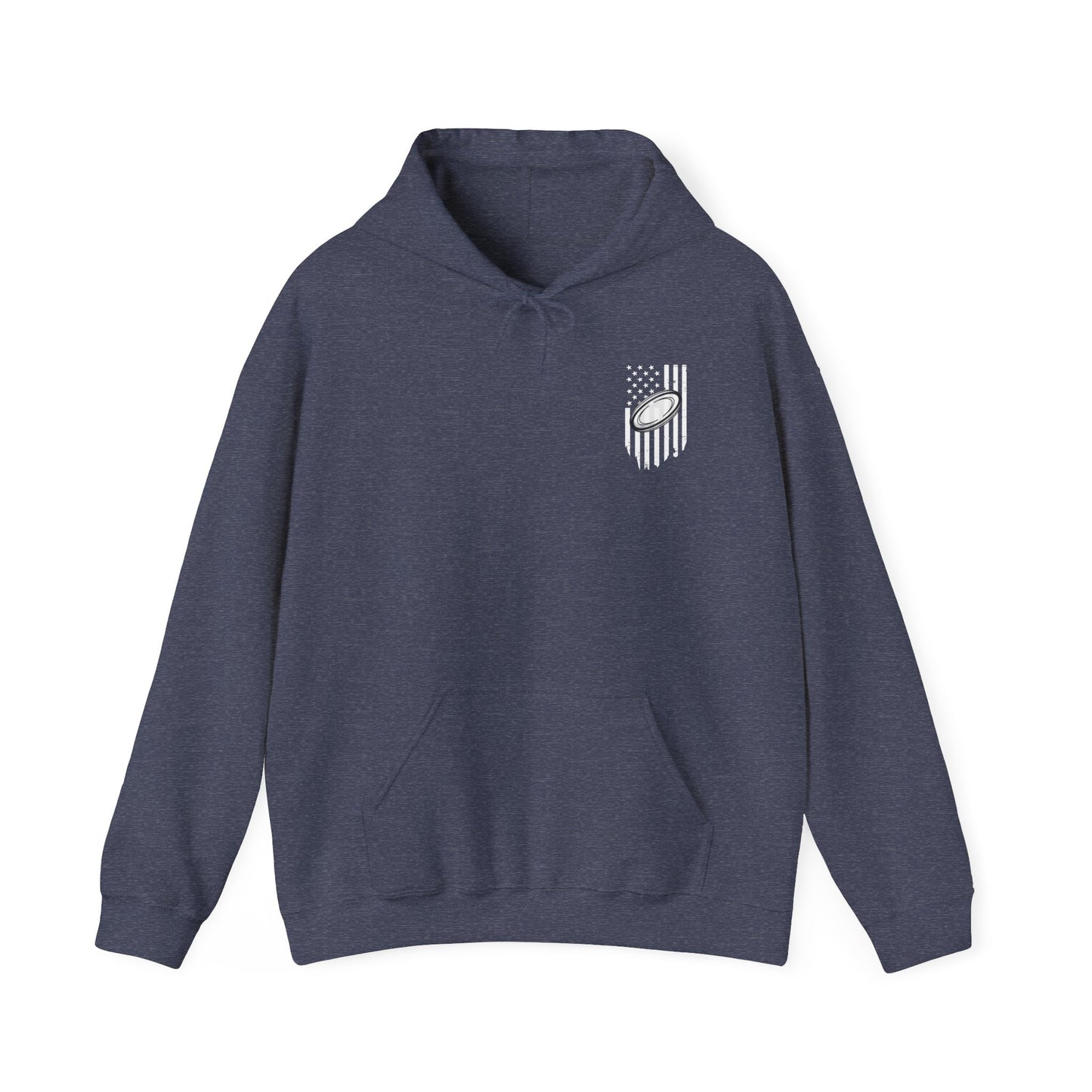 Rugby Dad Heavy Blend Hoodie - American Flag Design