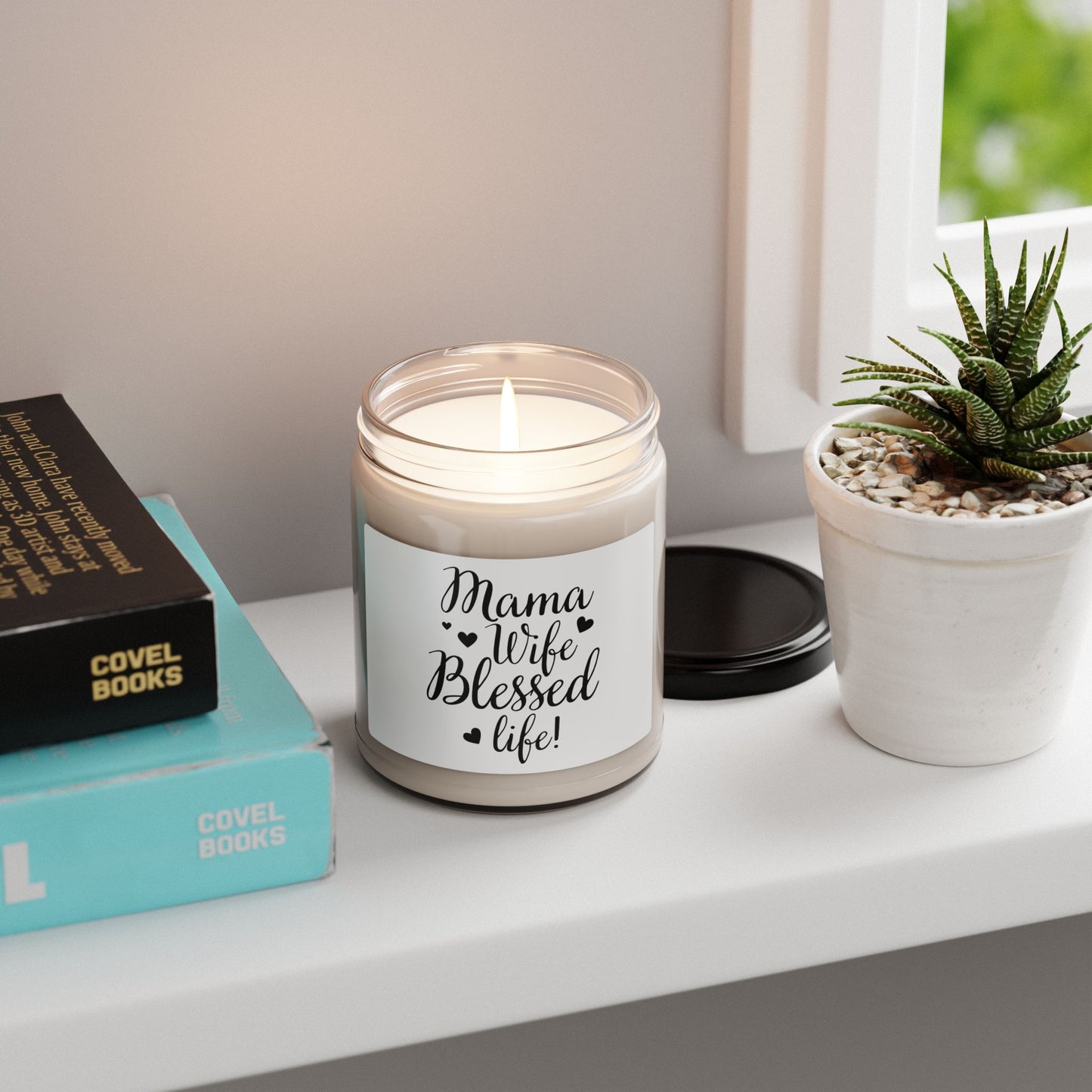 Mama Wife Blessed Soy Candle – 9oz Scented Candle for Home Relaxation & Gift Giving