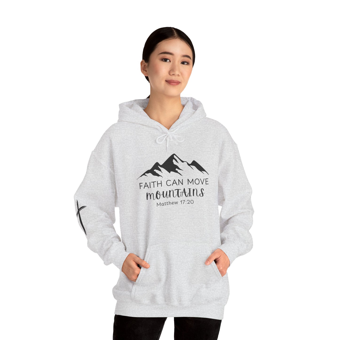 Faith Can Move Mountains Hoodie | Inspirational Unisex Sweatshirt