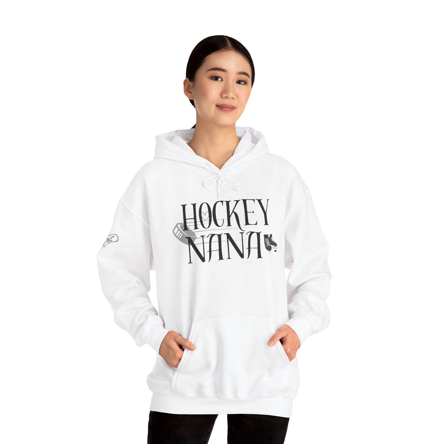 * Custom * Hockey Nana Unisex Heavy Blend™ Hooded Sweatshirt - Cozy Gift for Hockey Lovers