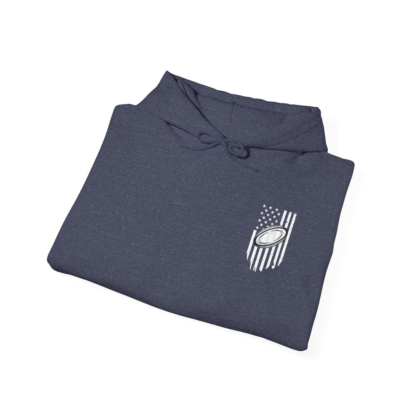 Rugby Dad Heavy Blend Hoodie - American Flag Design