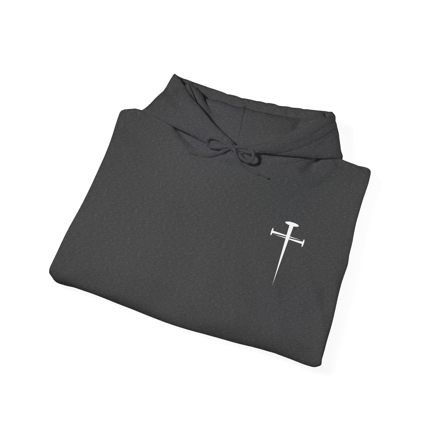 Unisex Heavy Blend™ Hooded Sweatshirt - Minimalist Design with Cross Logo