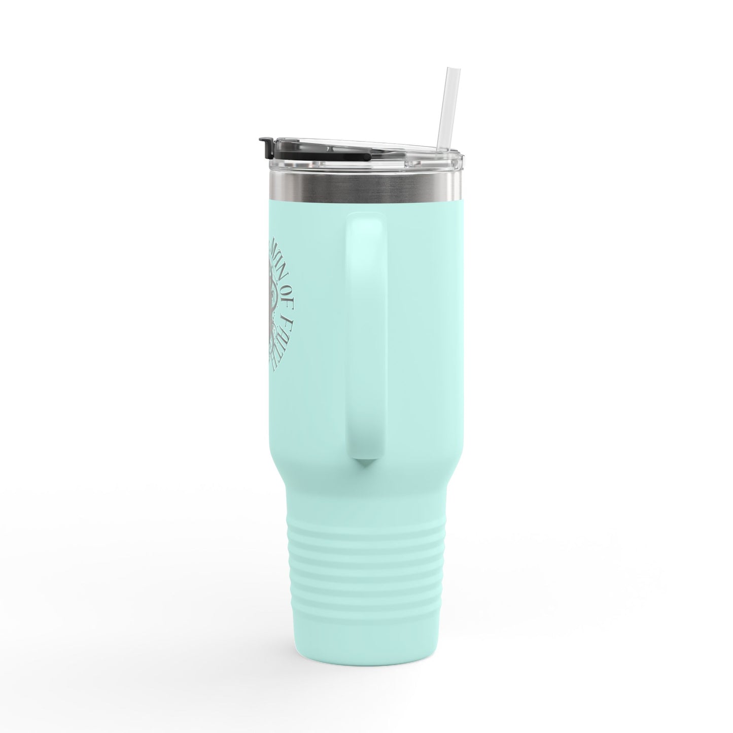40oz Insulated Travel Mug - 'Man of Faith' Design for Adventurous Souls