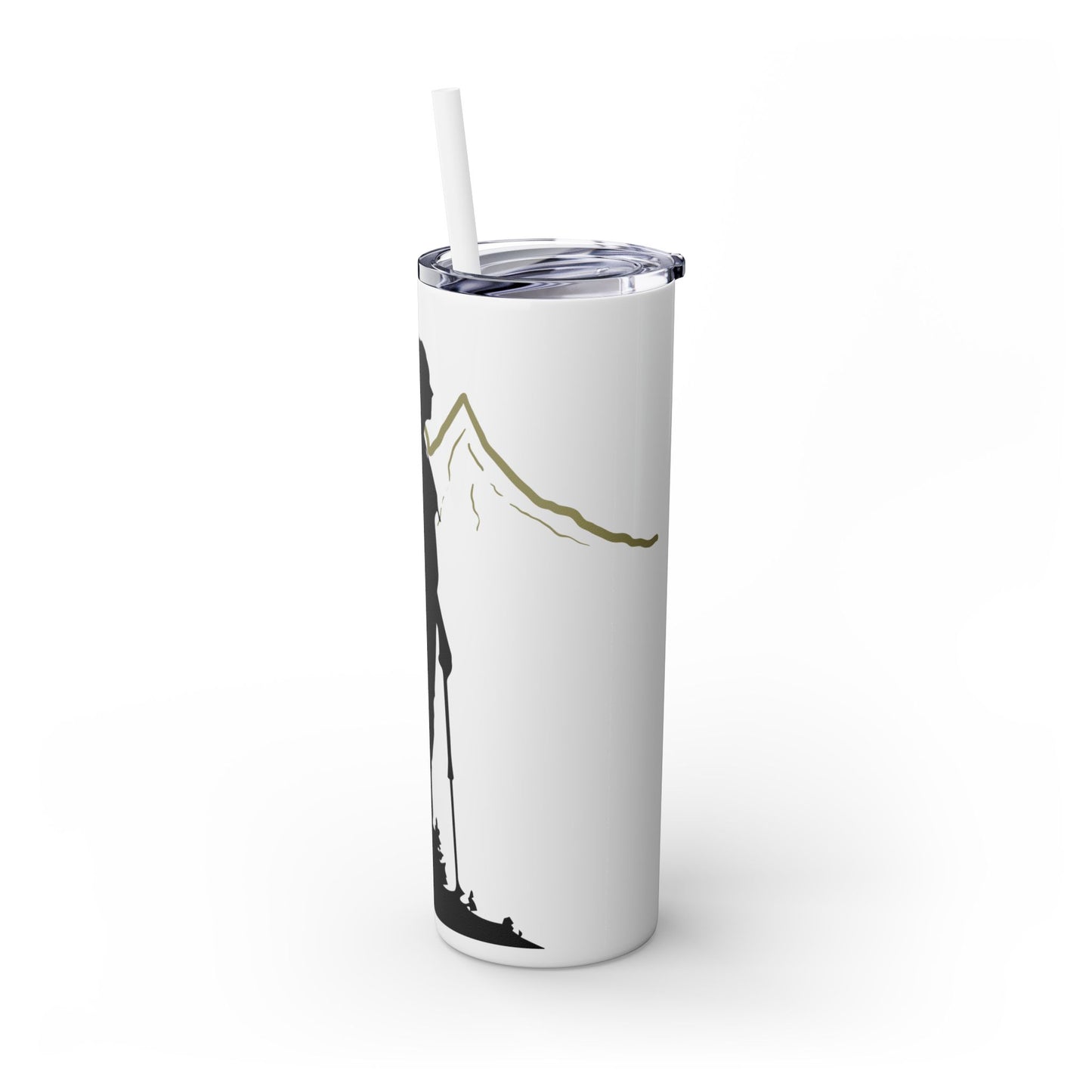 Adventure Awaits Skinny Tumbler with Straw - 20oz Hiking Design