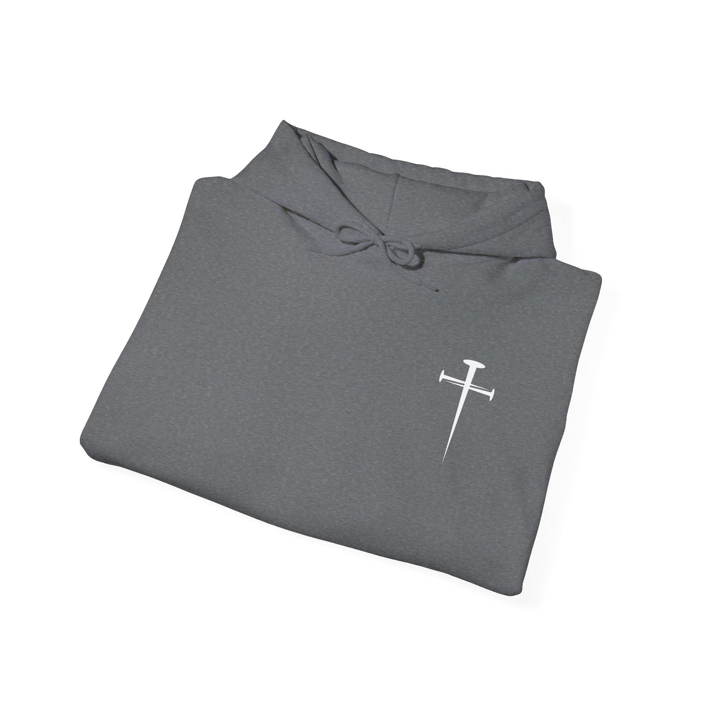 Unisex Heavy Blend™ Hooded Sweatshirt - Minimalist Design with Cross Logo
