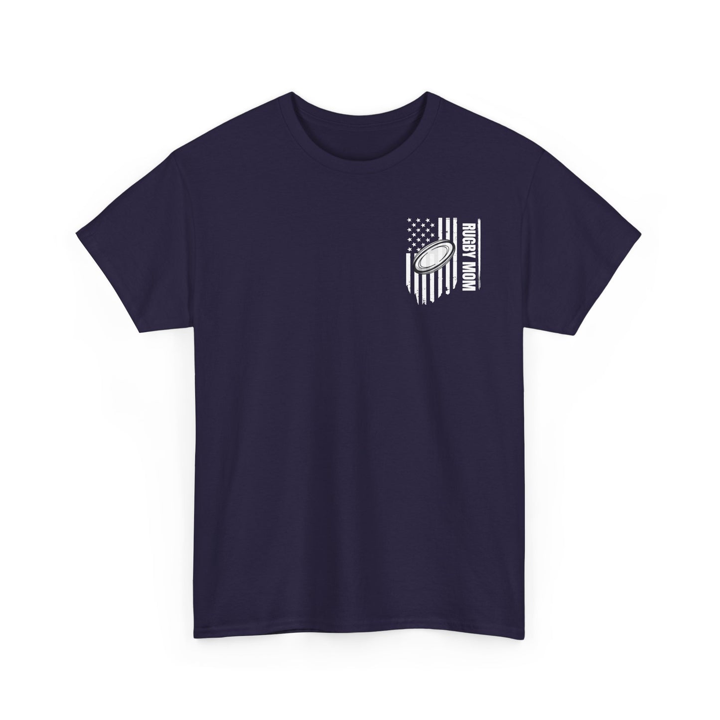 RUGBY mom America - Stylish Football Graphic Tee for Game Day Enthusiasts