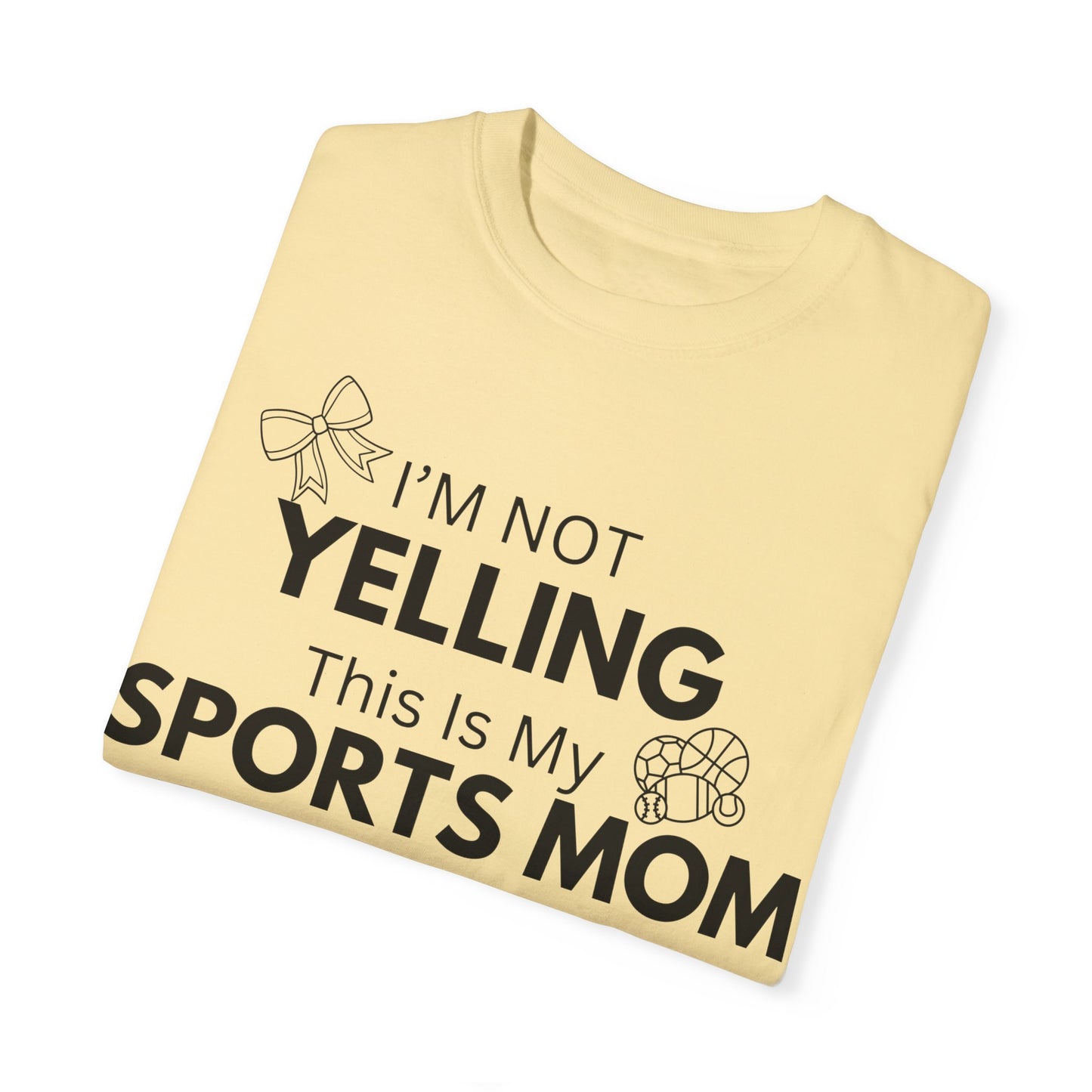 Sports Mom Voice T-Shirt - Unisex Garment-Dyed Tee for Active Moms