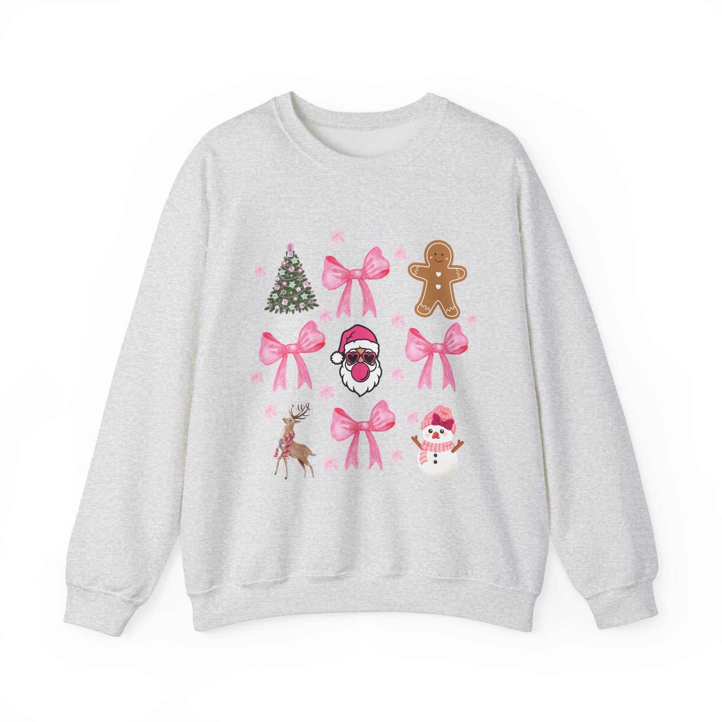 Festive Holiday Crewneck Sweatshirt with Christmas Designs