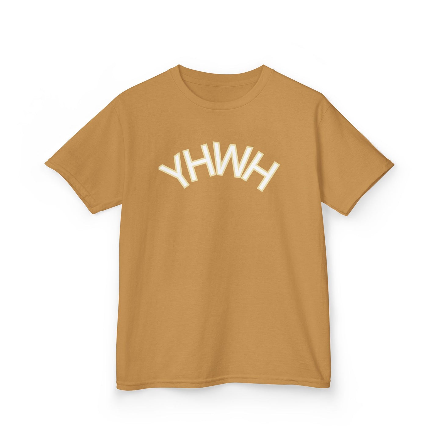 YHWH Kids Heavy Cotton Tee - Faith-Inspired Black T-Shirt for Everyday Wear