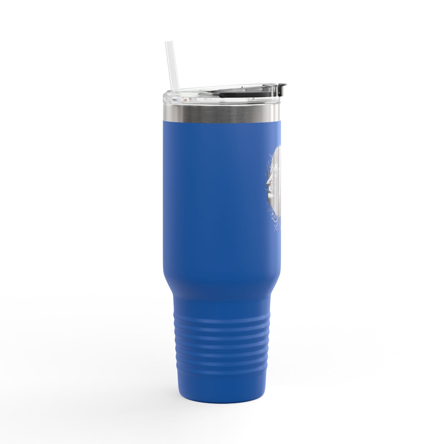 40oz Insulated Travel Mug - 'Man of Faith' Design for Adventurous Souls