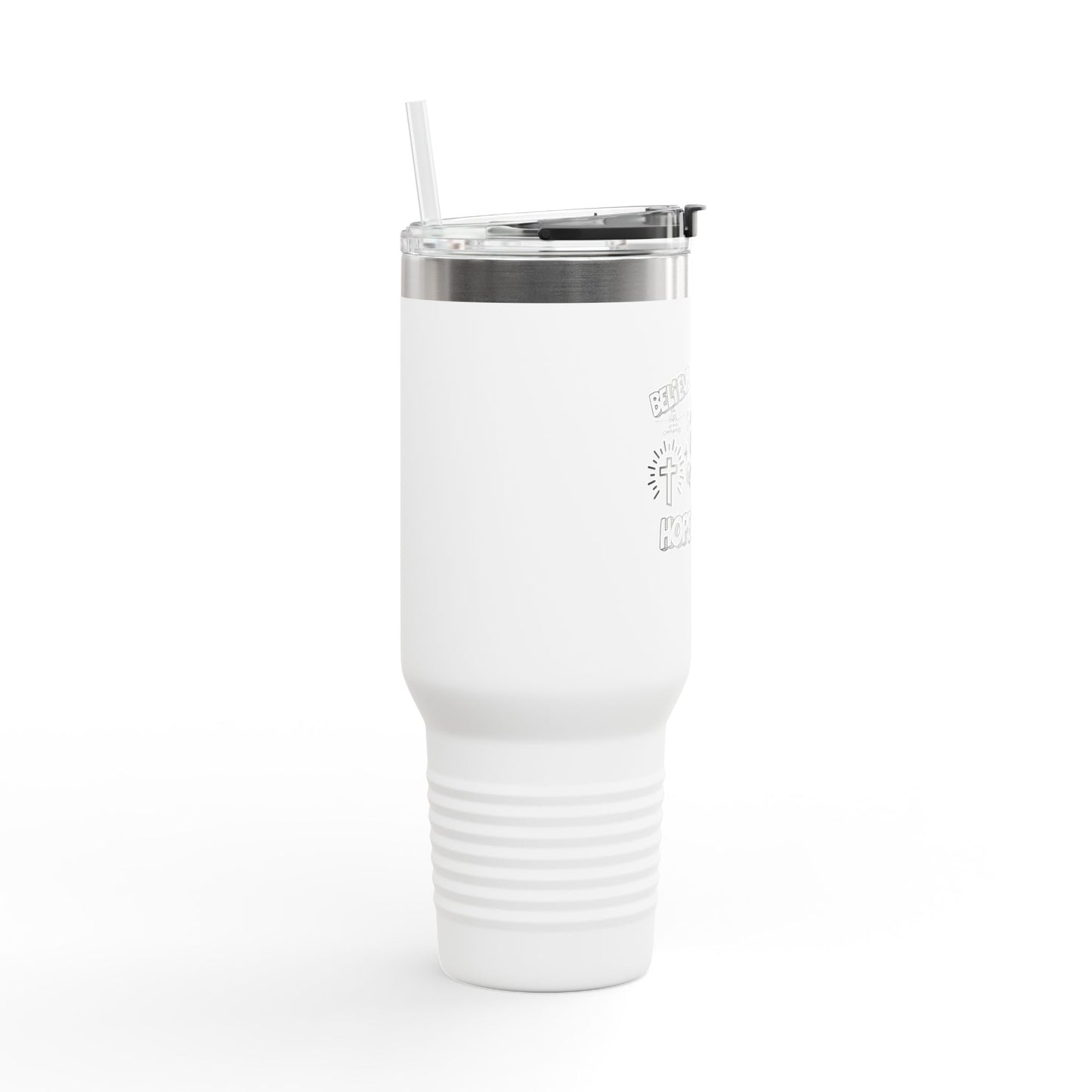 40oz Insulated Travel Mug - Saved By Grace Inspirational Design