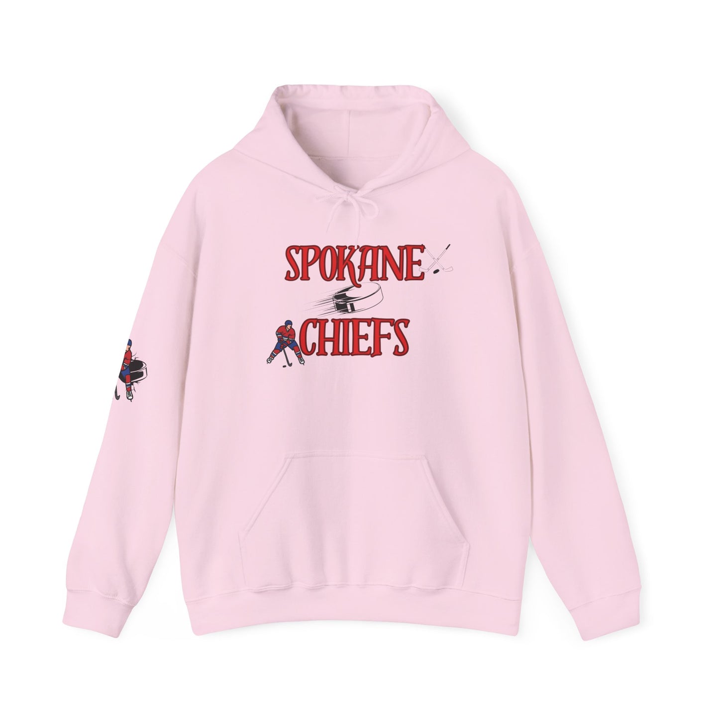 Spokane Chiefs Red Hockey Sweatshirt | Unisex Heavy Blend™ Hooded Sweatshirt for Fans " Got Chirps?"